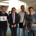 Les participants au projet accompagné du directeur de cabinet du ministre de la culture